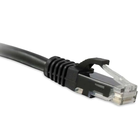 Enet Enet Cat5E Black 6 Foot Patch Cable w/ Snagless Molded Boot (Utp) C5E-BK-6-ENC